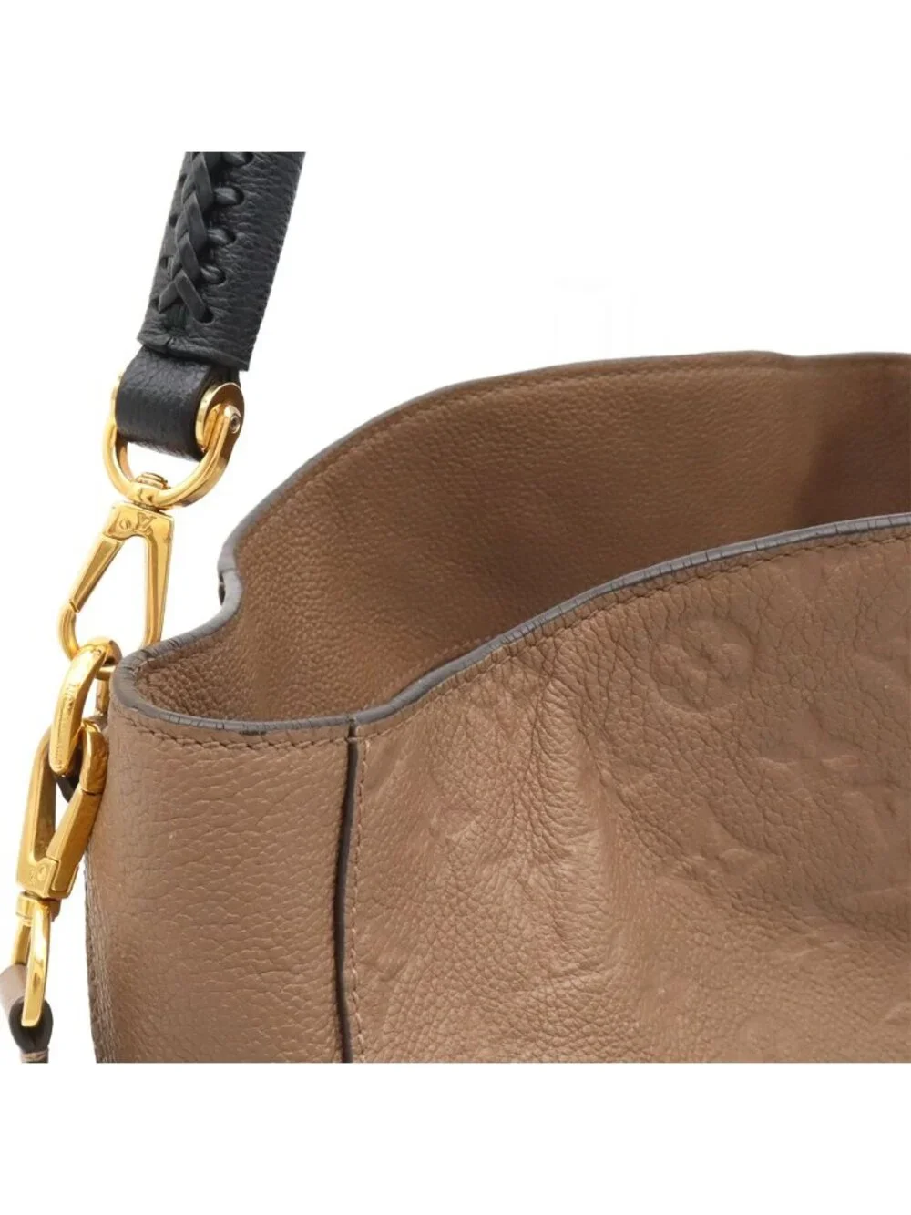 Louis Vuitton Monogram Empreinte Bagatelle 2-Way Shoulder Bag Semi Taupe